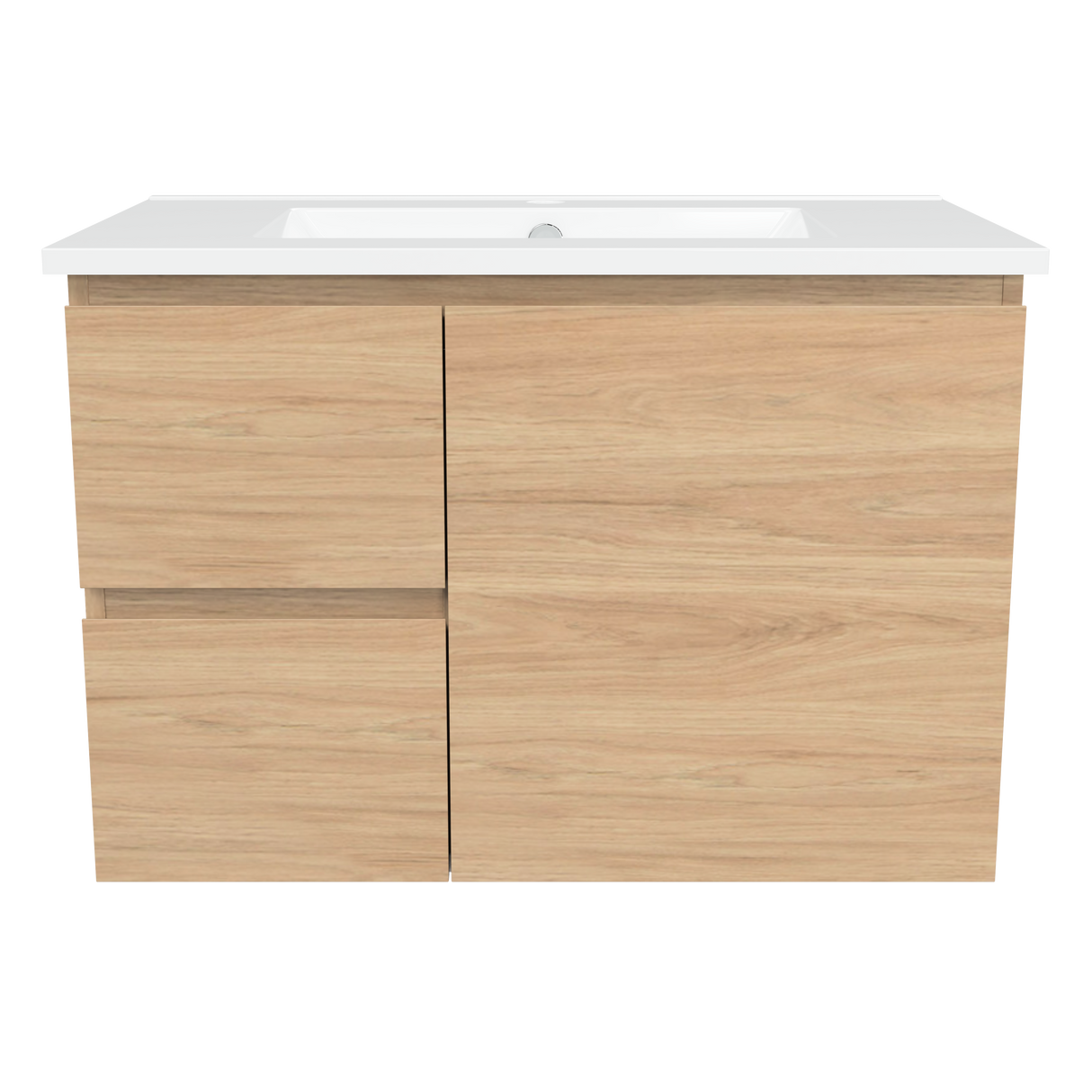 Nevada Vanity 750mm Centre Bowl Alpha Top Wall hung (NEV-V-750-C-APH-W)