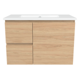 Nevada Vanity 750mm Centre Bowl Alpha Top Wall hung (NEV-V-750-C-APH-W)