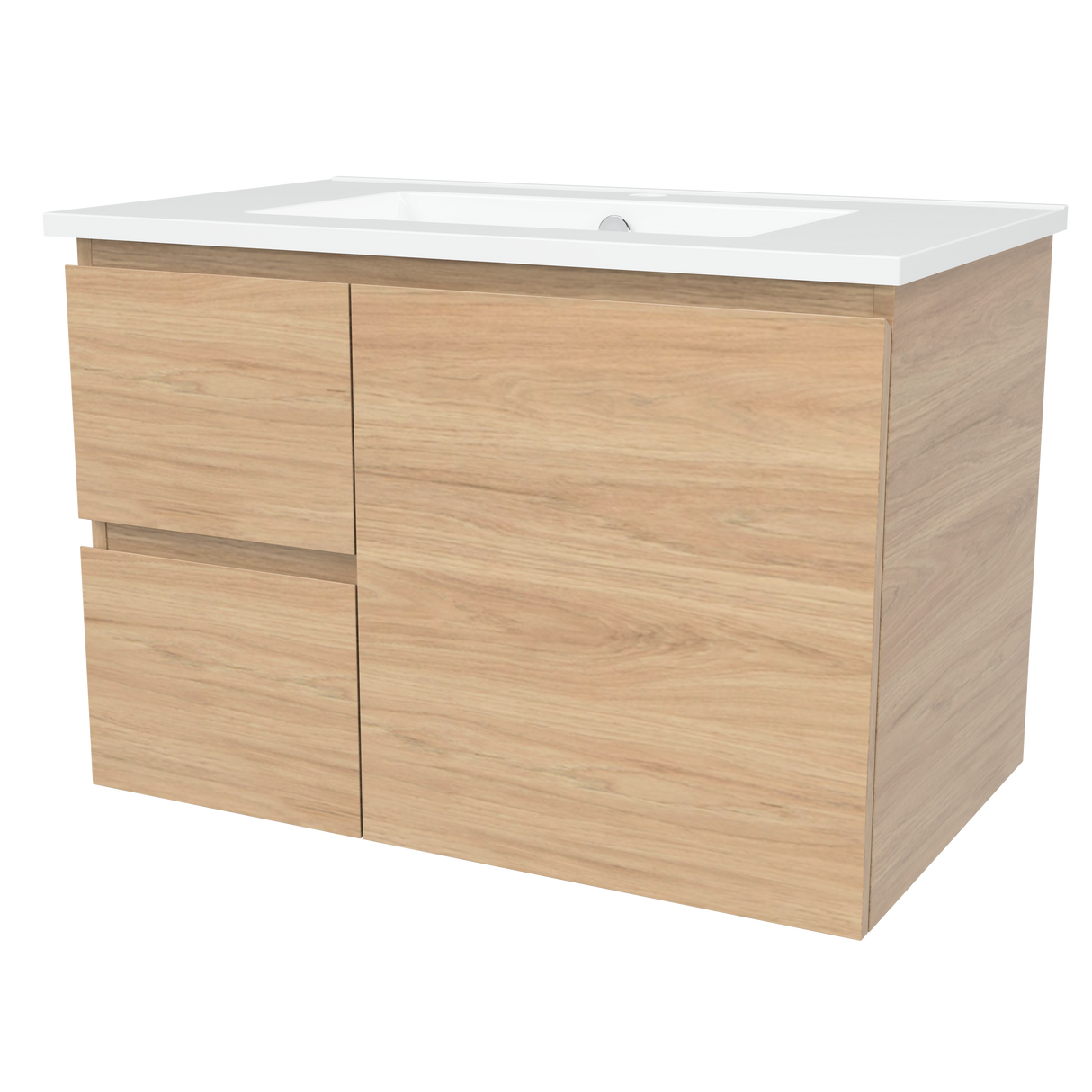 Nevada Vanity 750mm Centre Bowl Alpha Top Wall hung (NEV-V-750-C-APH-W)