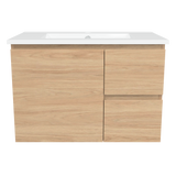 Nevada Vanity 750mm Centre Bowl Alpha Top Wall hung (NEV-V-750-C-APH-W)