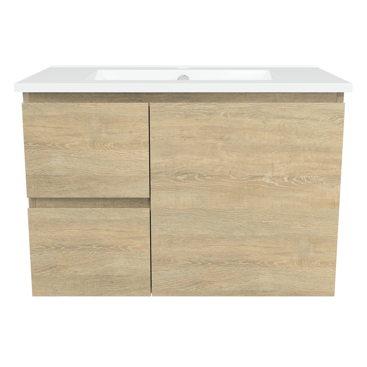 Nevada Vanity 750mm Centre Bowl Alpha Top Wall hung (NEV-V-750-C-APH-W)