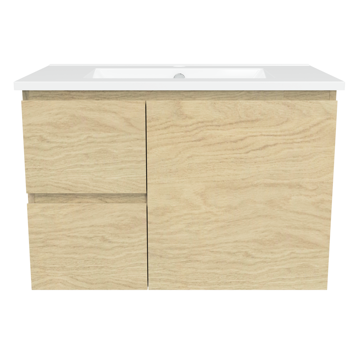 Nevada Vanity 750mm Centre Bowl Alpha Top Wall hung (NEV-V-750-C-APH-W)