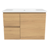 Nevada Vanity 750mm Centre Bowl Alpha Top Wall hung (NEV-V-750-C-APH-W)
