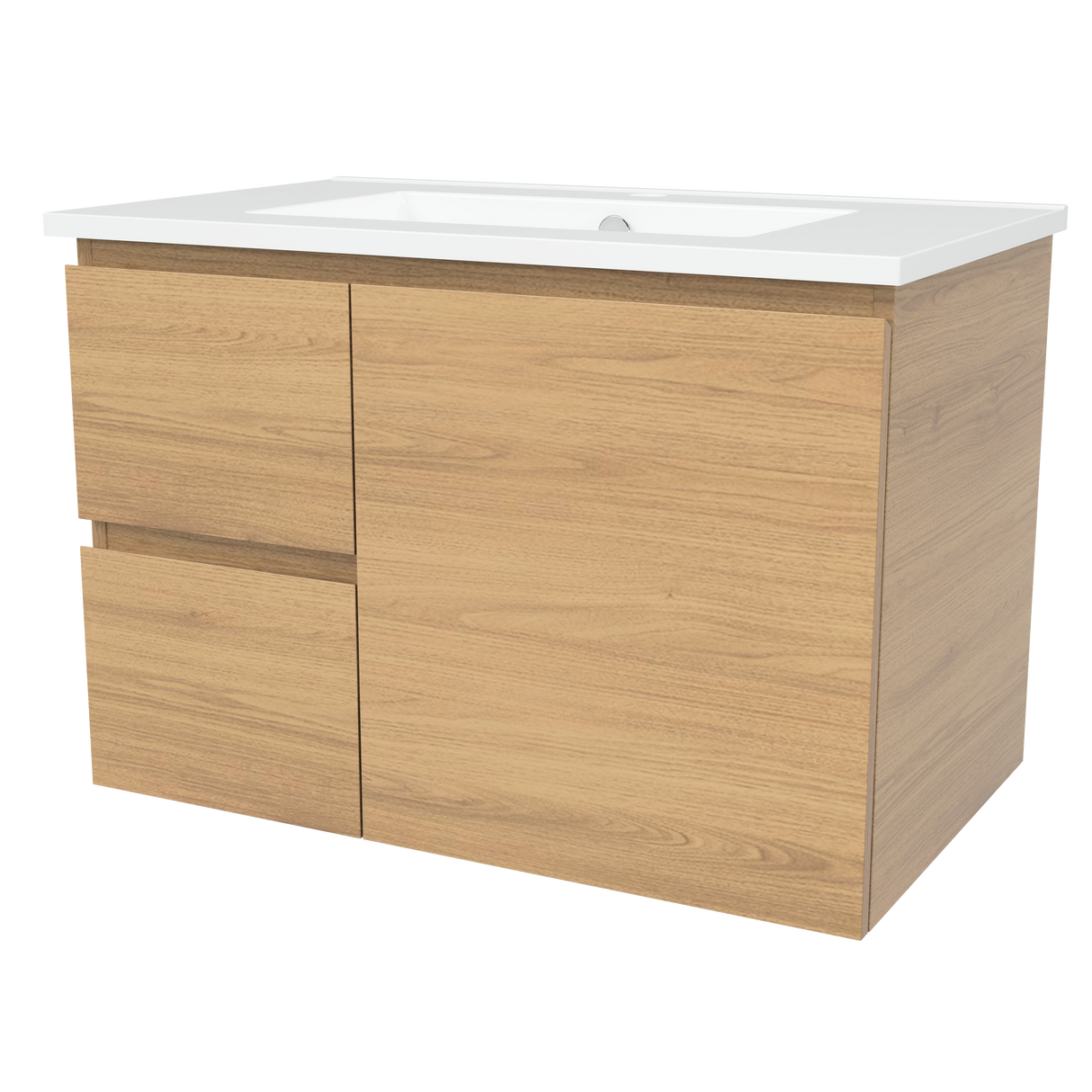 Nevada Vanity 750mm Centre Bowl Alpha Top Wall hung (NEV-V-750-C-APH-W)