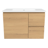 Nevada Vanity 750mm Centre Bowl Alpha Top Wall hung (NEV-V-750-C-APH-W)