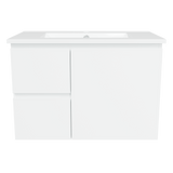 Nevada Vanity 750mm Centre Bowl Alpha Top Wall hung (NEV-V-750-C-APH-W)