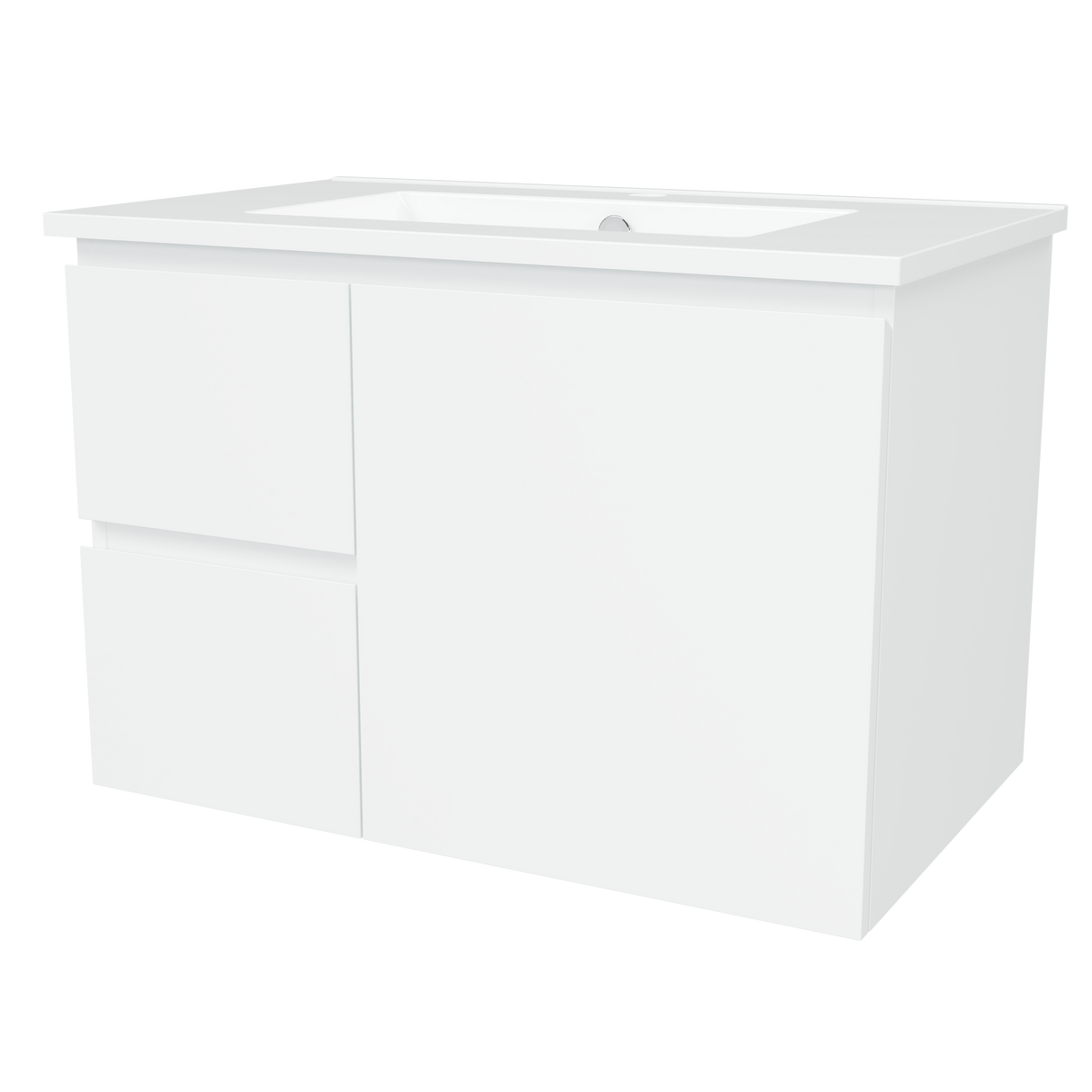 Nevada Vanity 750mm Centre Bowl Alpha Top Wall hung (NEV-V-750-C-APH-W)