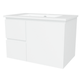 Nevada Vanity 750mm Centre Bowl Alpha Top Wall hung (NEV-V-750-C-APH-W)