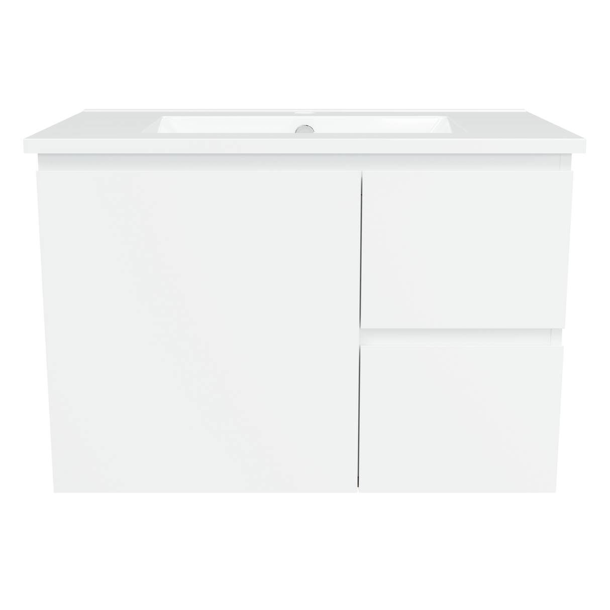 Nevada Vanity 750mm Centre Bowl Alpha Top Wall hung (NEV-V-750-C-APH-W)