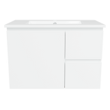 Nevada Vanity 750mm Centre Bowl Alpha Top Wall hung (NEV-V-750-C-APH-W)