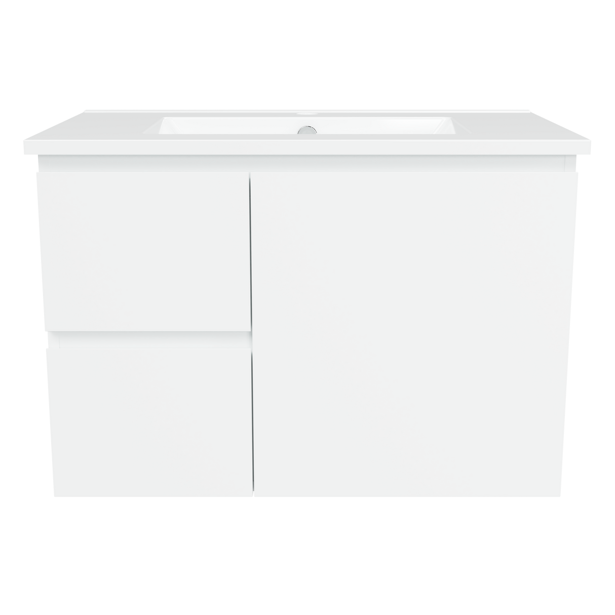 Nevada Vanity 750mm Centre Bowl Alpha Top Wall hung (NEV-V-750-C-APH-W)