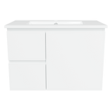 Nevada Vanity 750mm Centre Bowl Alpha Top Wall hung (NEV-V-750-C-APH-W)