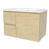Nevada Vanity 750mm Centre Bowl Alpha Top Wall hung (NEV-V-750-C-APH-W)