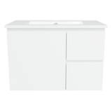Nevada Vanity 750mm Centre Bowl Alpha Top Wall hung (NEV-V-750-C-APH-W)