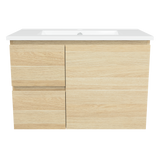 Nevada Vanity 750mm Centre Bowl Alpha Top Wall hung (NEV-V-750-C-APH-W)