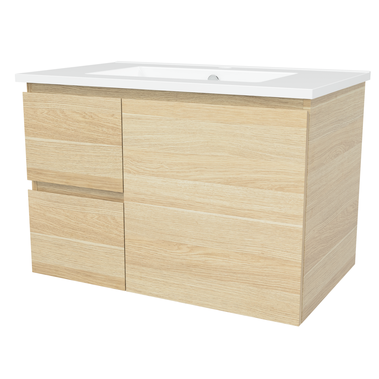 Nevada Vanity 750mm Centre Bowl Alpha Top Wall hung (NEV-V-750-C-APH-W)