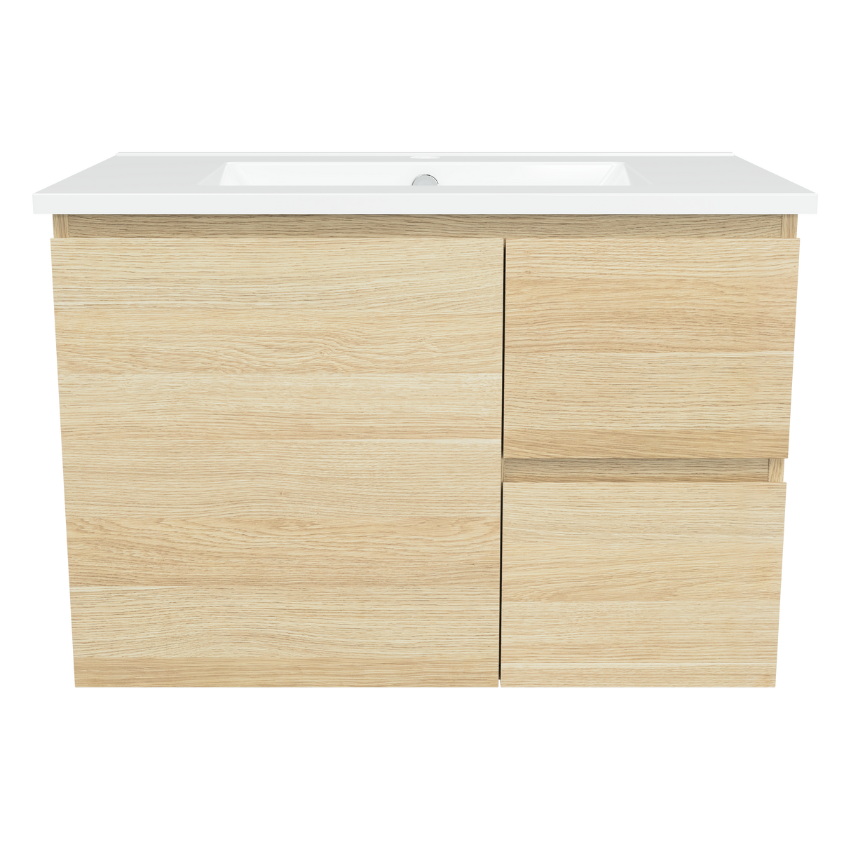 Nevada Vanity 750mm Centre Bowl Alpha Top Wall hung (NEV-V-750-C-APH-W)
