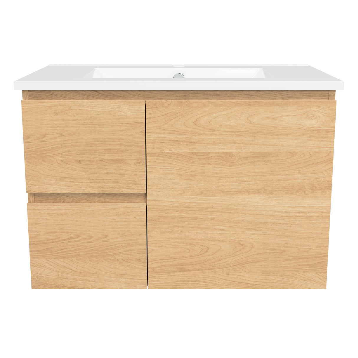 Nevada Vanity 750mm Centre Bowl Alpha Top Wall hung (NEV-V-750-C-APH-W)