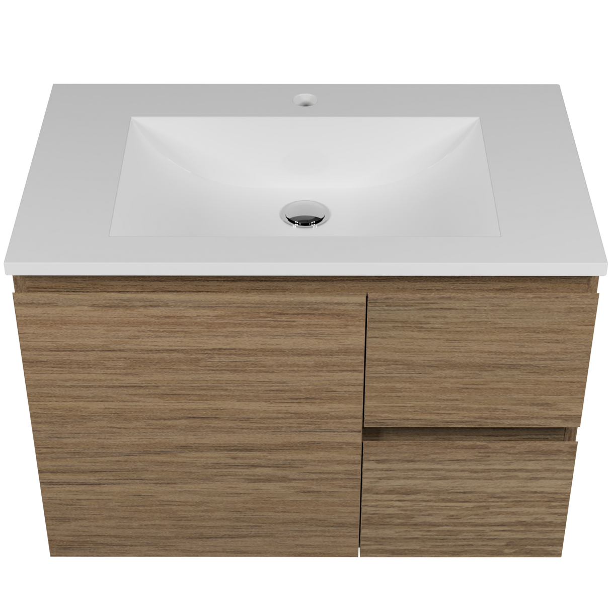 Nevada Vanity 750mm Centre Bowl Regal Top Wall hung (NEV-V-750-C-REG-W)