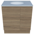 Nevada Vanity 750mm Centre White Gloss Under Counter Basin SilkSurface Top Floor standing (NEV-V-750-C-SSU-F)