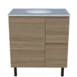 Nevada Vanity 750mm Centre White Gloss Under Counter Basin SilkSurface Top On Legs (NEV-V-750-C-SSU-L)