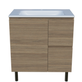 Nevada Vanity 750mm Centre Bowl Stadium Top On Legs (NEV-V-750-C-STD-L)
