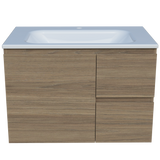Nevada Vanity 750mm Centre Bowl Stadium Top Wall hung (NEV-V-750-C-STD-W)
