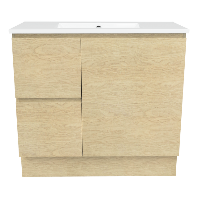 Nevada Vanity 900mm Centre Bowl Alpha Top Floor standing (NEV-V-900-C-APH-F)