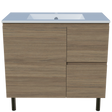 Nevada Vanity 900mm Centre Bowl Alpha Top On Legs (NEV-V-900-C-APH-L)