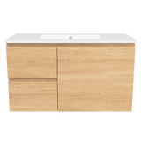 Nevada Vanity 900mm Centre Bowl Alpha Top Wall hung (NEV-V-900-C-APH-W)