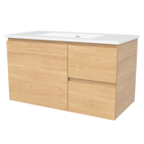 Nevada Vanity 900mm Centre Bowl Alpha Top Wall hung (NEV-V-900-C-APH-W)