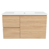 Nevada Vanity 900mm Centre Bowl Alpha Top Wall hung (NEV-V-900-C-APH-W)