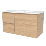 Nevada Vanity 900mm Centre Bowl Alpha Top Wall hung (NEV-V-900-C-APH-W)