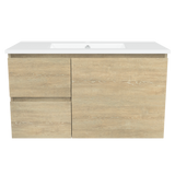 Nevada Vanity 900mm Centre Bowl Alpha Top Wall hung (NEV-V-900-C-APH-W)