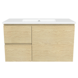 Nevada Vanity 900mm Centre Bowl Alpha Top Wall hung (NEV-V-900-C-APH-W)