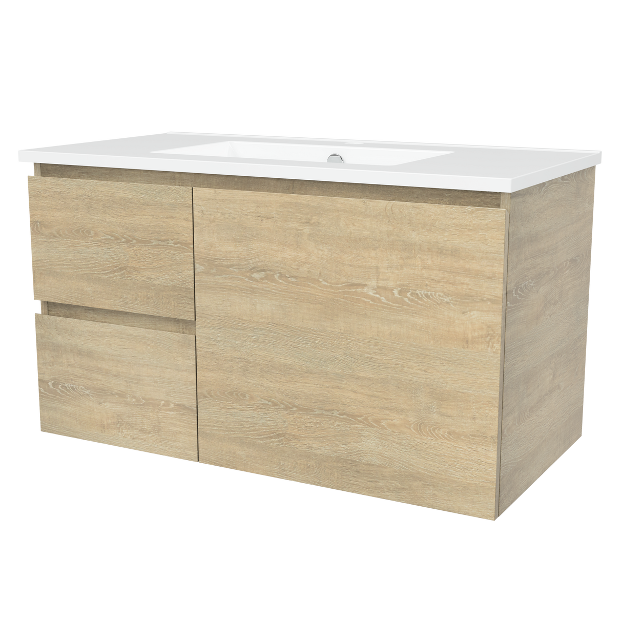 Nevada Vanity 900mm Centre Bowl Alpha Top Wall hung (NEV-V-900-C-APH-W)