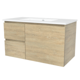 Nevada Vanity 900mm Centre Bowl Alpha Top Wall hung (NEV-V-900-C-APH-W)