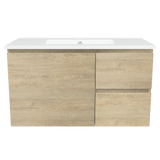 Nevada Vanity 900mm Centre Bowl Alpha Top Wall hung (NEV-V-900-C-APH-W)