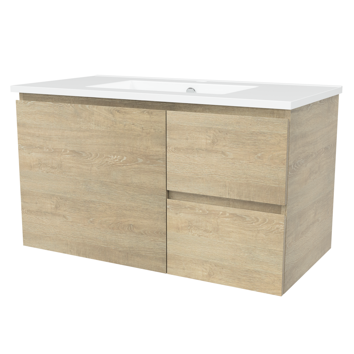 Nevada Vanity 900mm Centre Bowl Alpha Top Wall hung (NEV-V-900-C-APH-W)