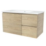 Nevada Vanity 900mm Centre Bowl Alpha Top Wall hung (NEV-V-900-C-APH-W)