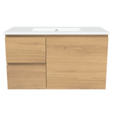 Nevada Vanity 900mm Centre Bowl Alpha Top Wall hung (NEV-V-900-C-APH-W)