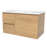 Nevada Vanity 900mm Centre Bowl Alpha Top Wall hung (NEV-V-900-C-APH-W)