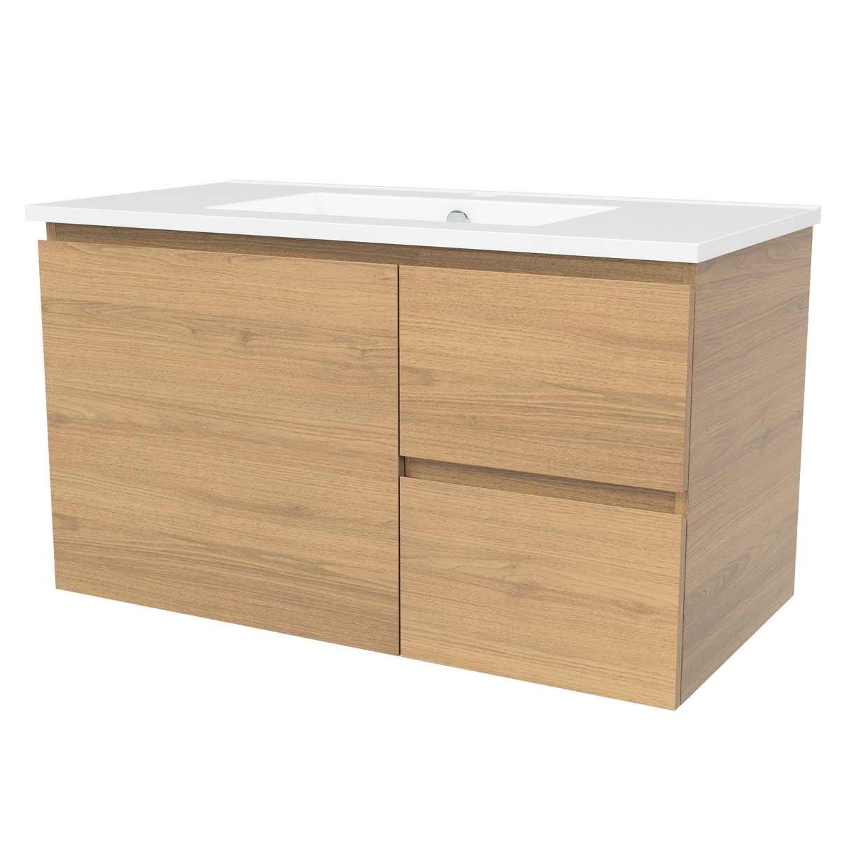 Nevada Vanity 900mm Centre Bowl Alpha Top Wall hung (NEV-V-900-C-APH-W)