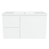 Nevada Vanity 900mm Centre Bowl Alpha Top Wall hung (NEV-V-900-C-APH-W)