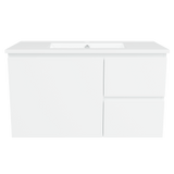 Nevada Vanity 900mm Centre Bowl Alpha Top Wall hung (NEV-V-900-C-APH-W)