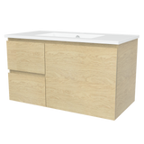 Nevada Vanity 900mm Centre Bowl Alpha Top Wall hung (NEV-V-900-C-APH-W)