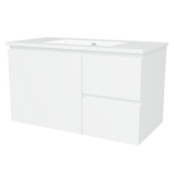 Nevada Vanity 900mm Centre Bowl Alpha Top Wall hung (NEV-V-900-C-APH-W)
