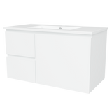 Nevada Vanity 900mm Centre Bowl Alpha Top Wall hung (NEV-V-900-C-APH-W)