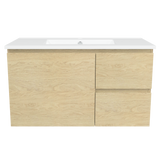 Nevada Vanity 900mm Centre Bowl Alpha Top Wall hung (NEV-V-900-C-APH-W)
