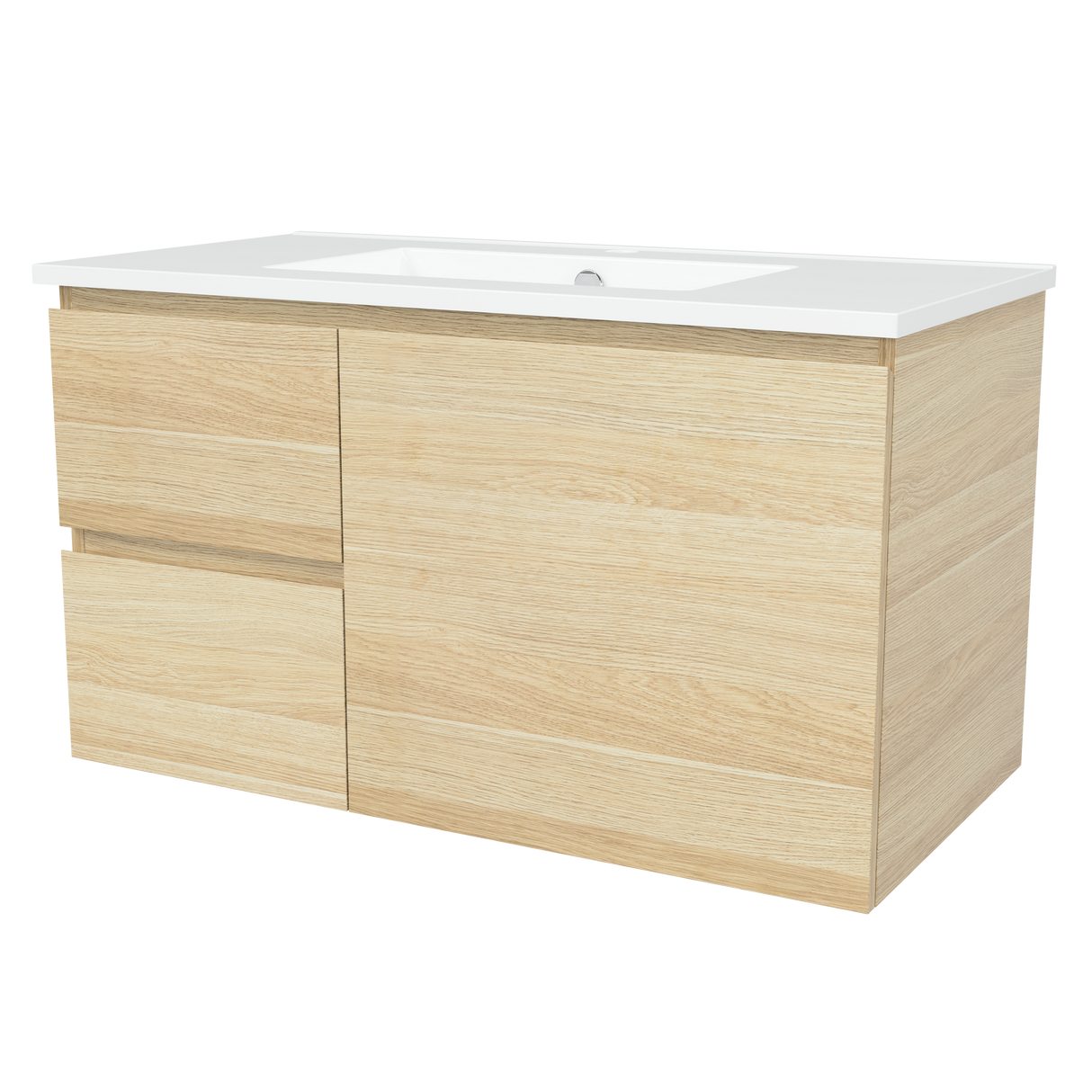 Nevada Vanity 900mm Centre Bowl Alpha Top Wall hung (NEV-V-900-C-APH-W)